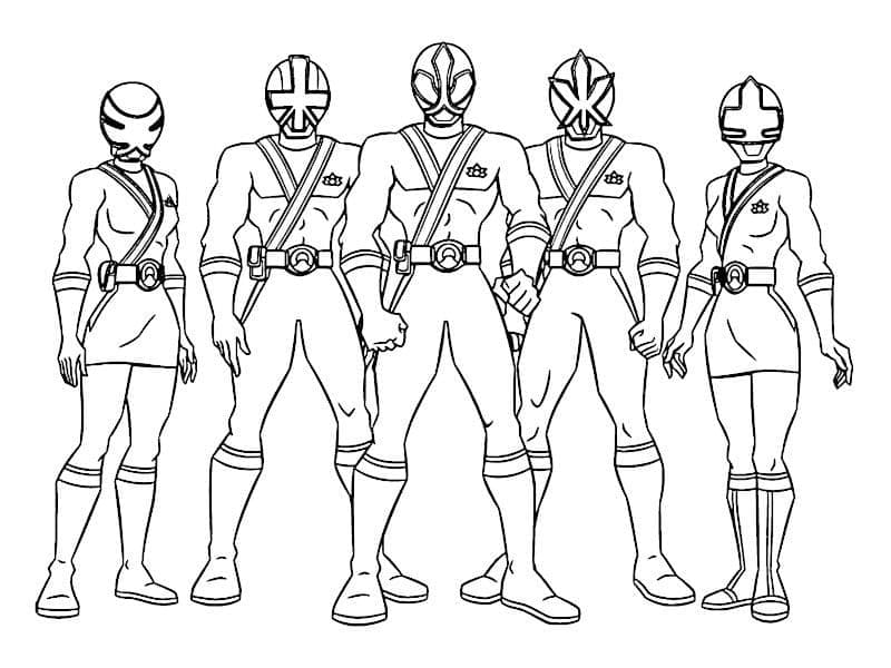 Desenho de Power Rangers 1 para colorir