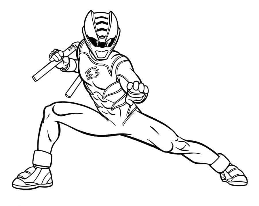 Desenho de Power Rangers 10 para colorir