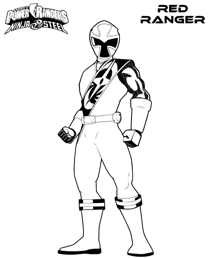 Desenho de Power Rangers 13 para colorir