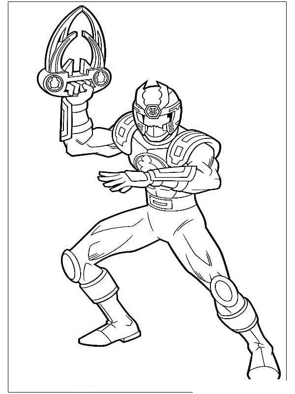 Desenho de Power Rangers 14 para colorir