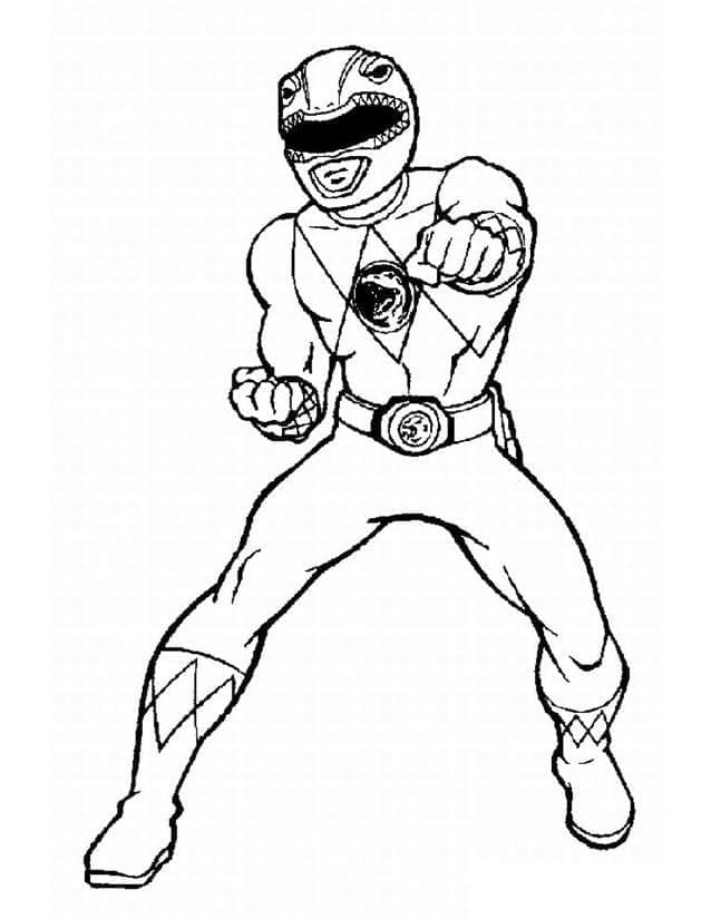 Desenho de Power Rangers Imprimível para colorir