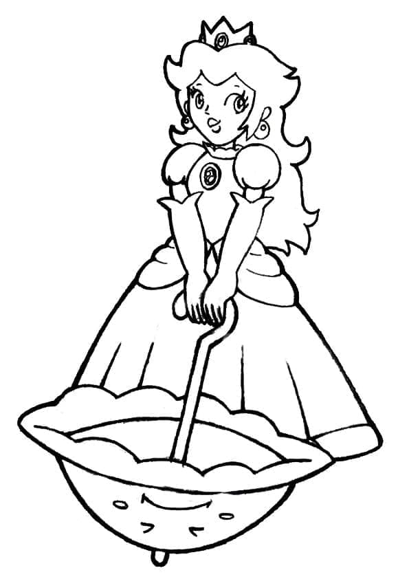 Desenho dePrincesa Peach Encantadora para colorir