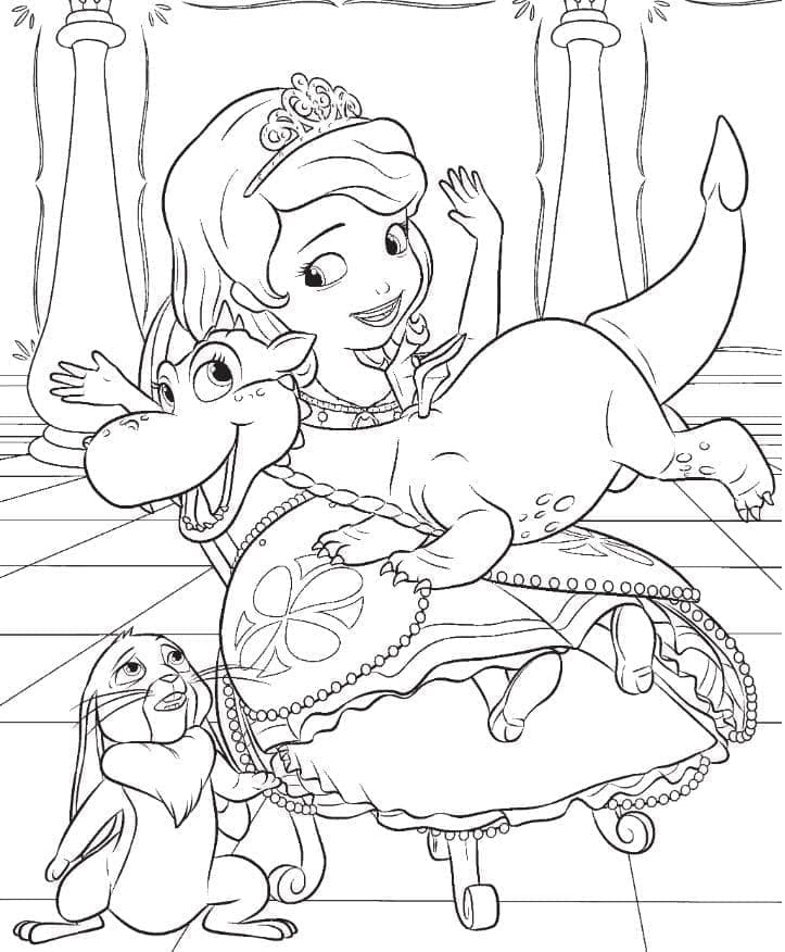 Desenho dePrincesa Sofia Imprimível para colorir