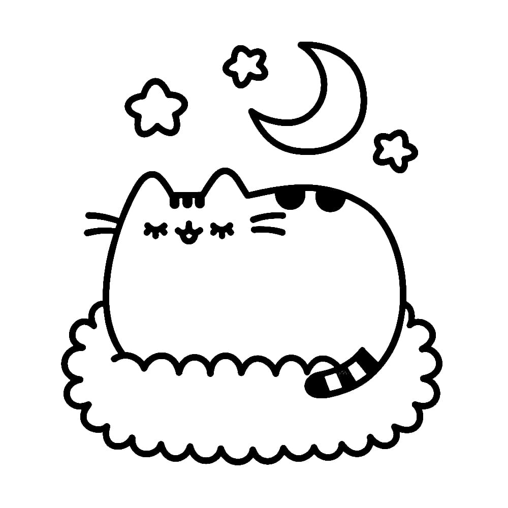 Desenhos de Pusheen para colorir