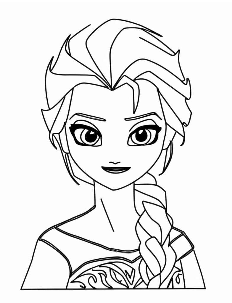 Desenho deRainha da Neve Elsa para colorir