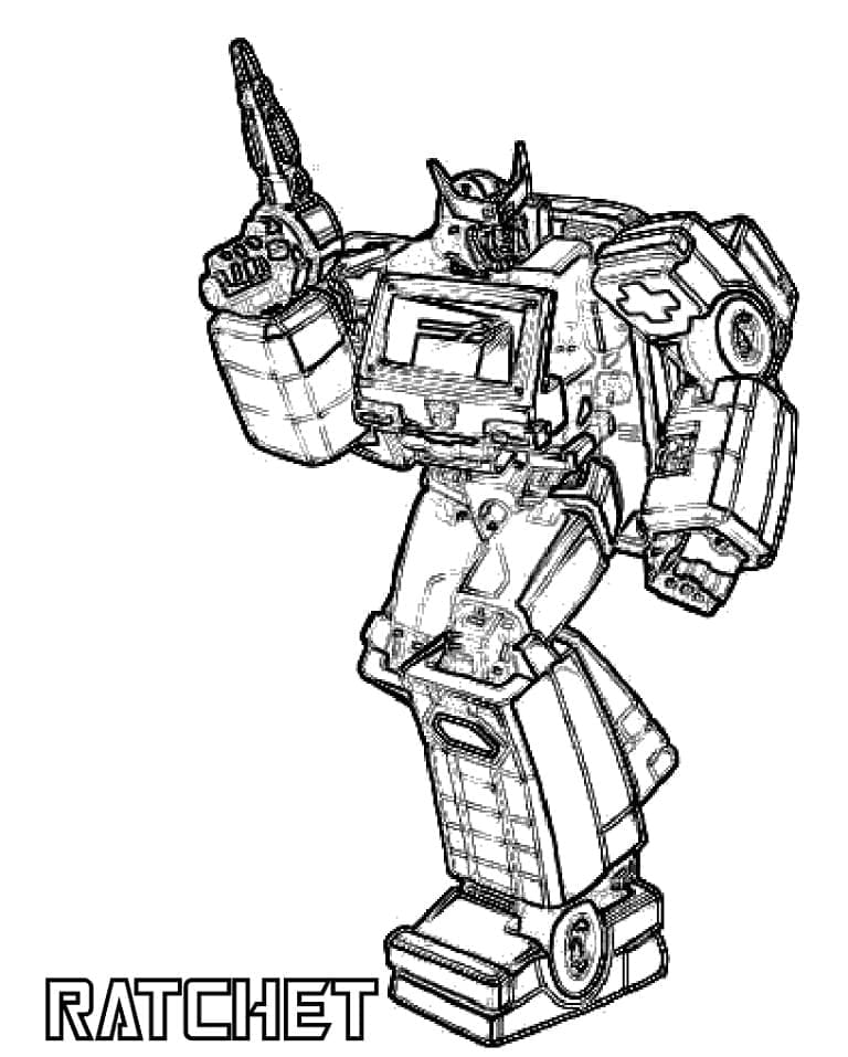 Desenho deRatchet Transformers para colorir