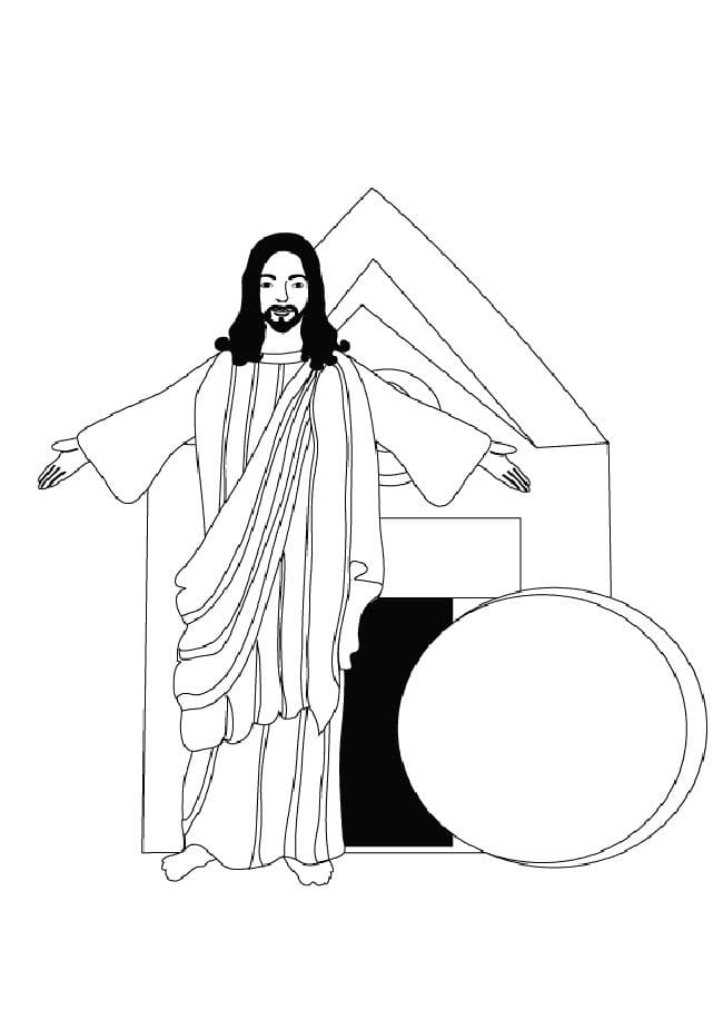 Desenho deRessurreição de Jesus 9 para colorir