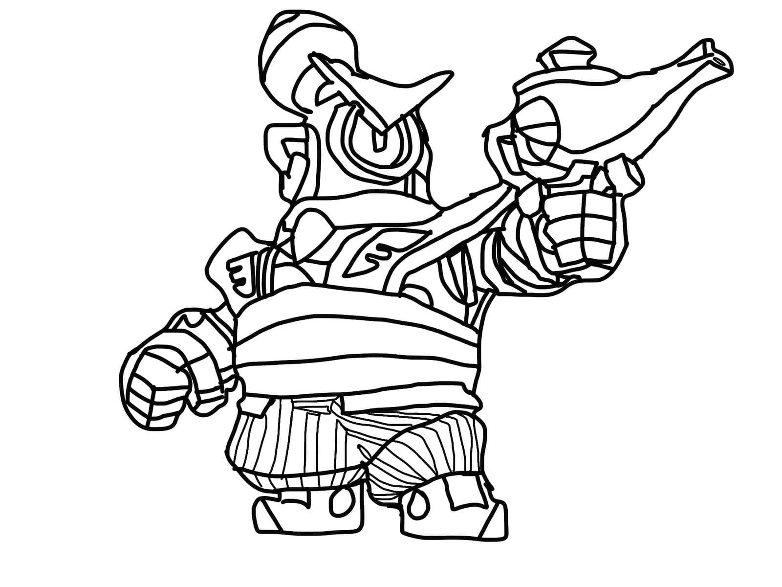 Desenho deRico Guard de Brawl Stars para colorir