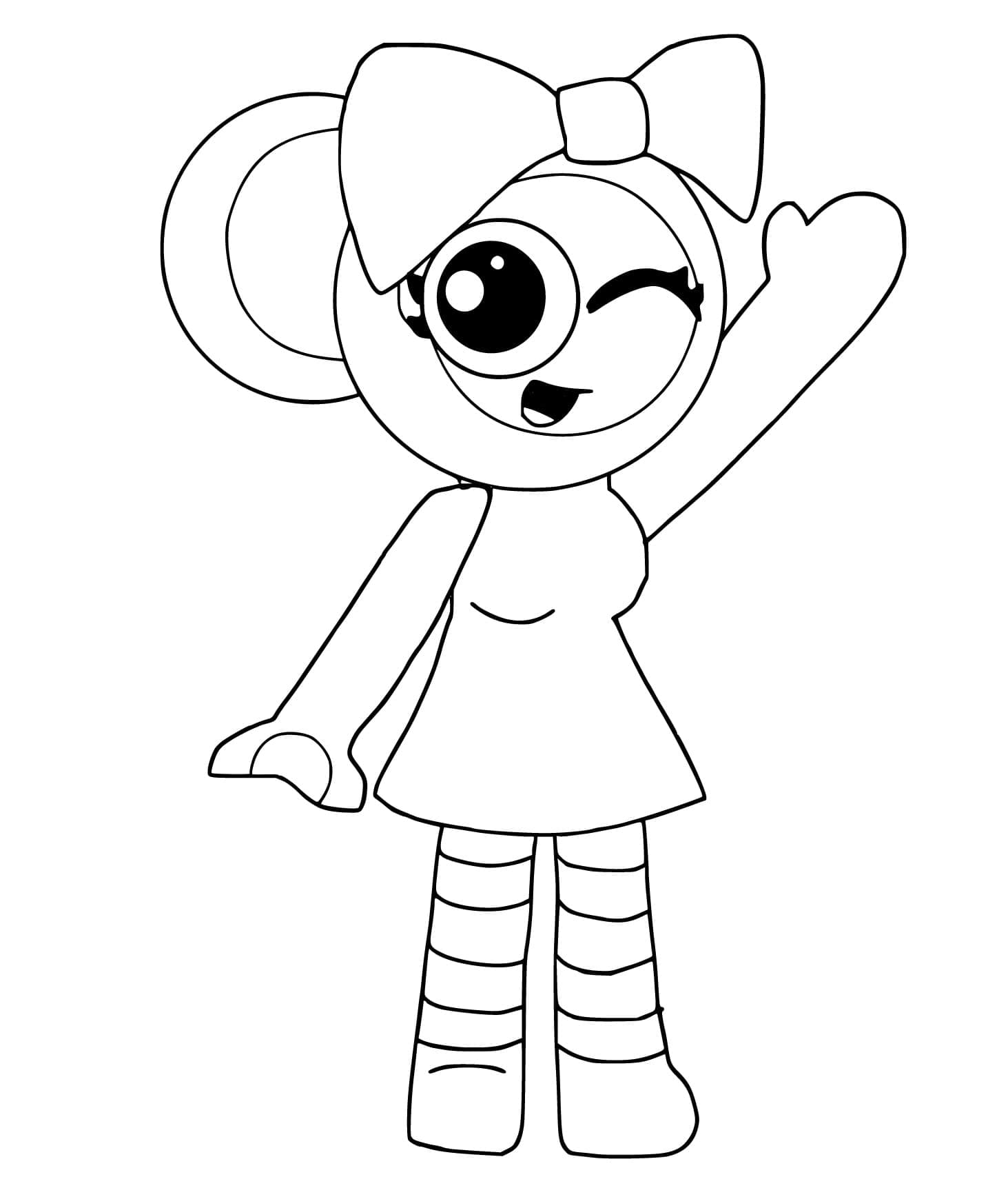 Desenho deRoblox Dandy's World Poppy para colorir