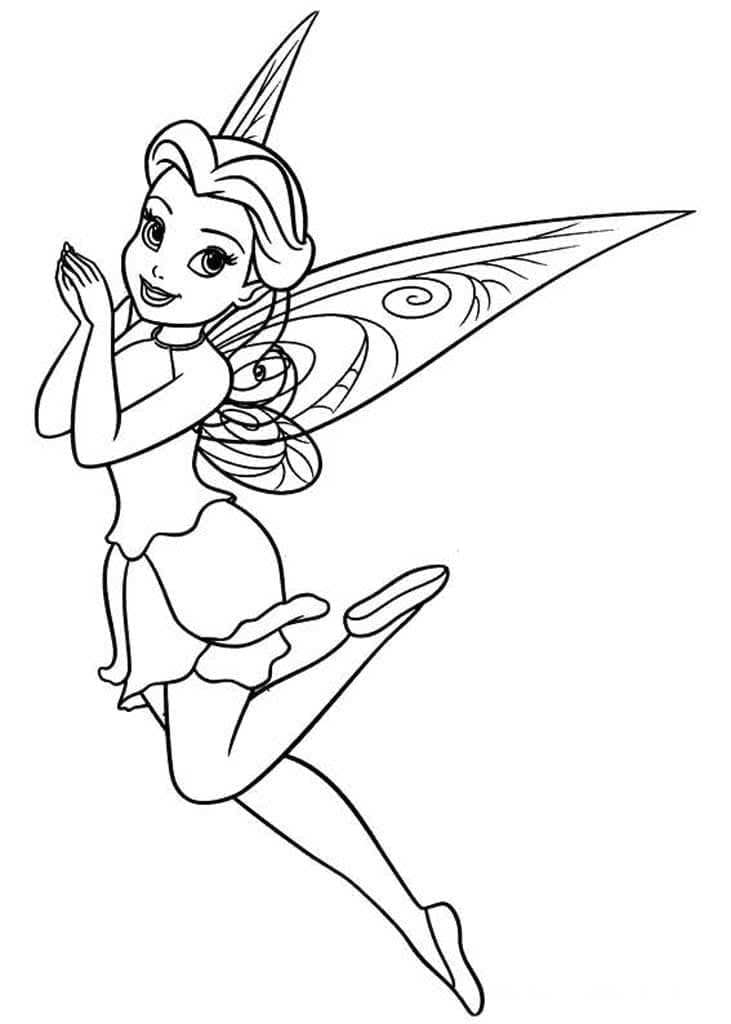 Desenho deRosetta de Tinkerbell para colorir