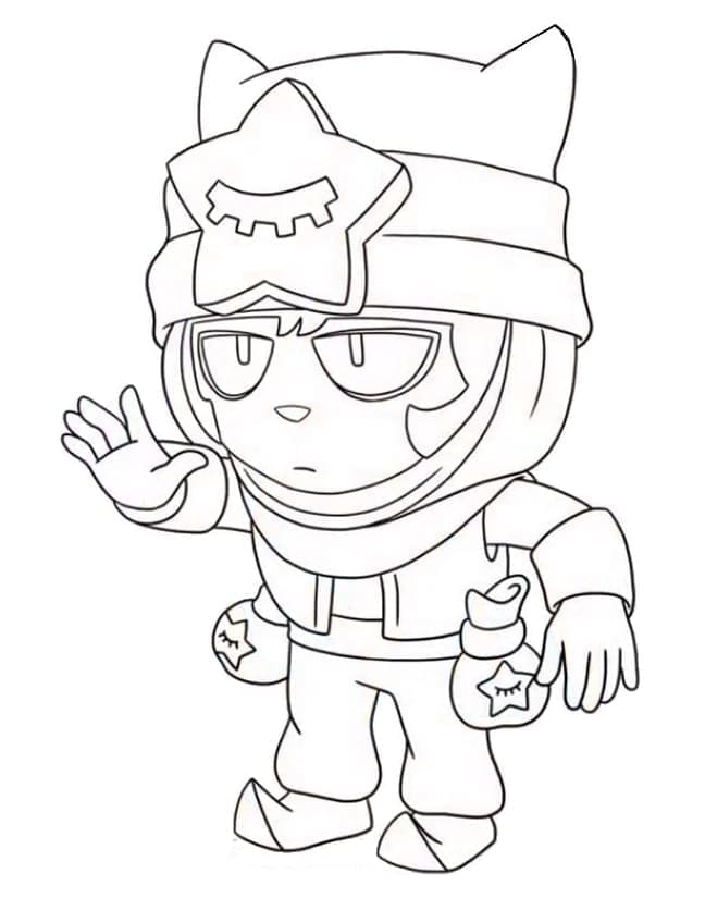 Desenho deSandy Brawl Stars para colorir