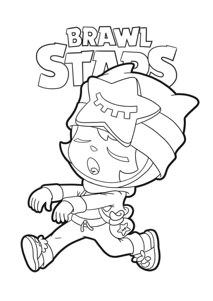 Desenho deSandy de Brawl Stars para colorir