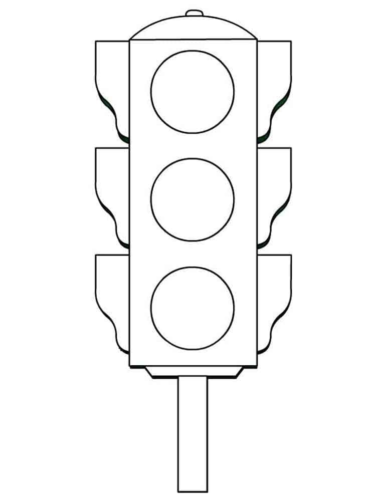 Desenho deSemáforo 9 para colorir