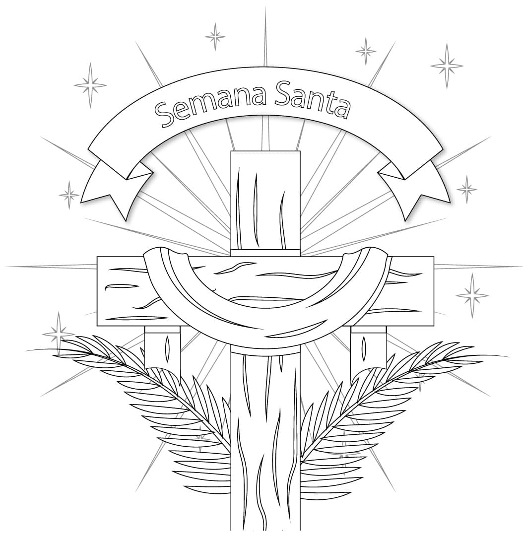 Desenho deSemana Santa 8 para colorir