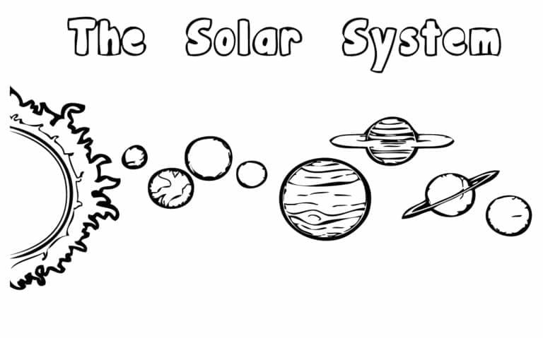 Desenho deSistema Solar 5 para colorir