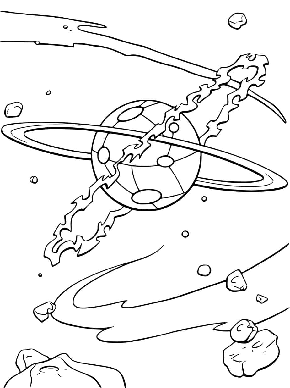 Desenho deSistema Solar Para Crianças para colorir