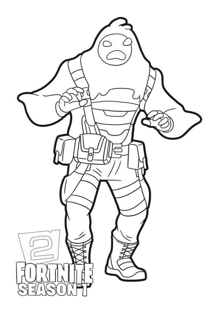 Desenho deSludge de Fortnite para colorir