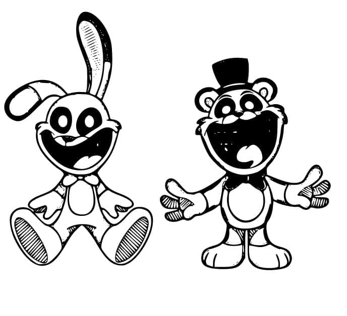 Desenho deSmiling Critters FNAF para colorir