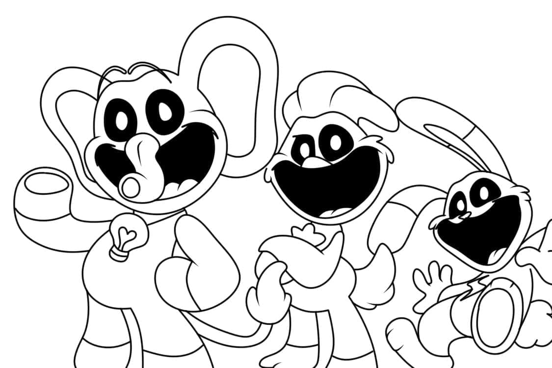 Desenhos de Smiling Critters para colorir