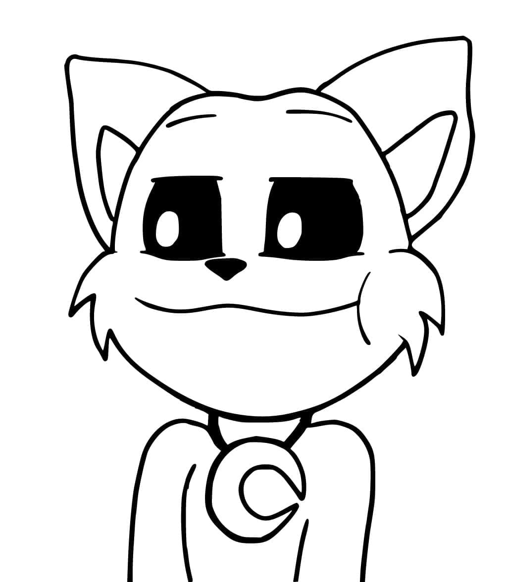 Desenho deSmiling Critters Poppy Playtime CatNap para colorir