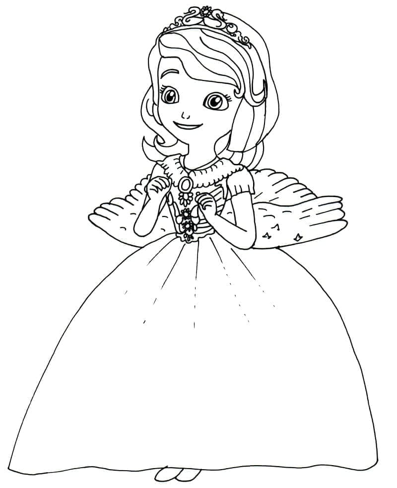 Desenho deSofia Feliz para colorir