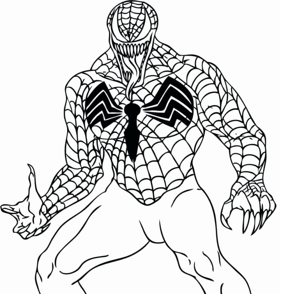 Desenho deSpider-Man Venom para colorir