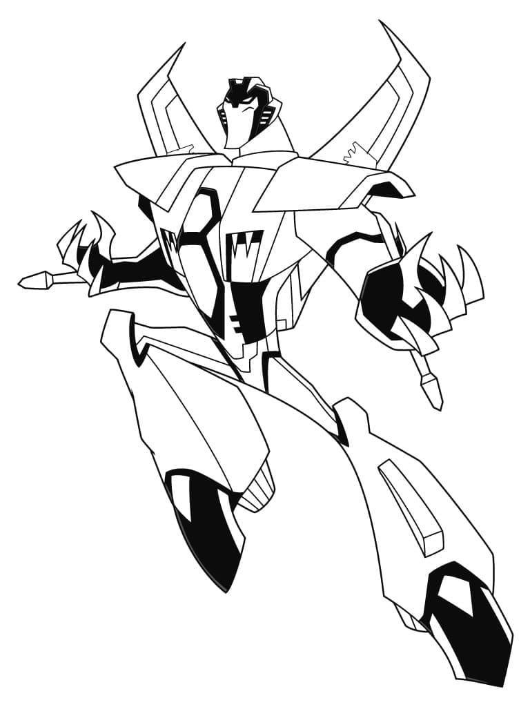 Desenho deStarscream de Transformers para colorir