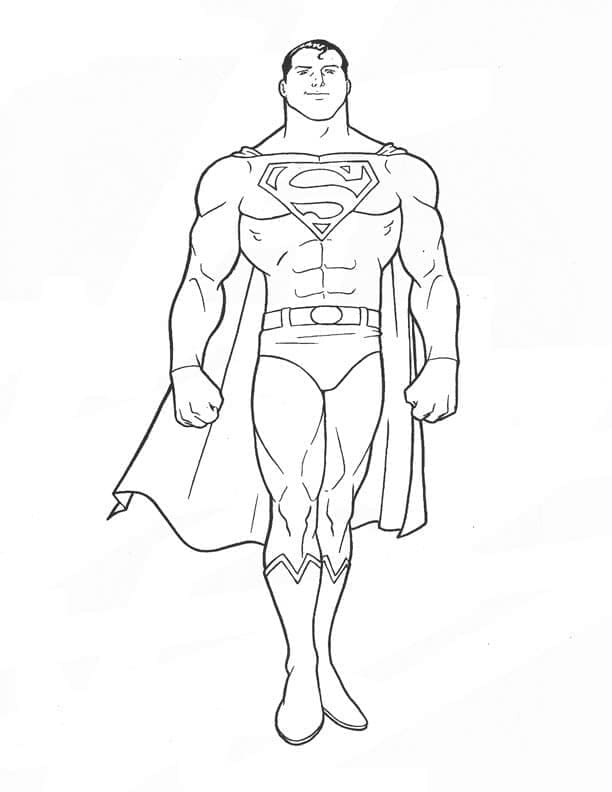 Desenho de Superman Muito Fantástico para colorir