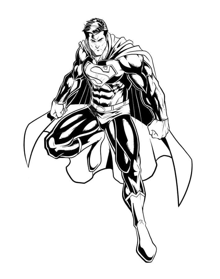 Desenho de Superman Para Crianças para colorir