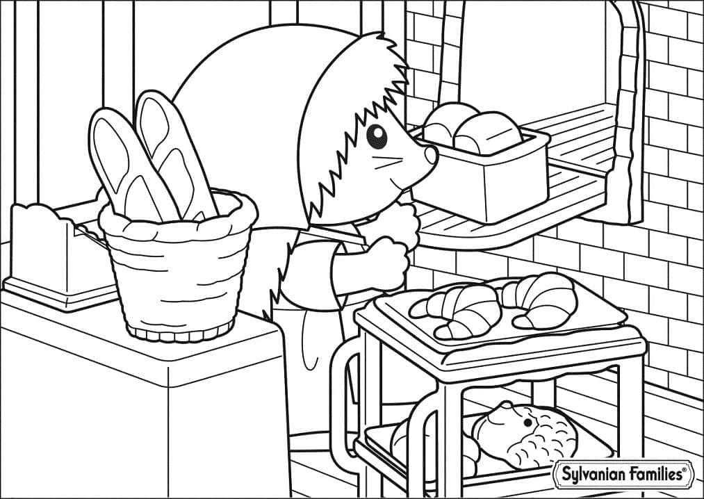 Desenho deSylvanian Families 1 para colorir