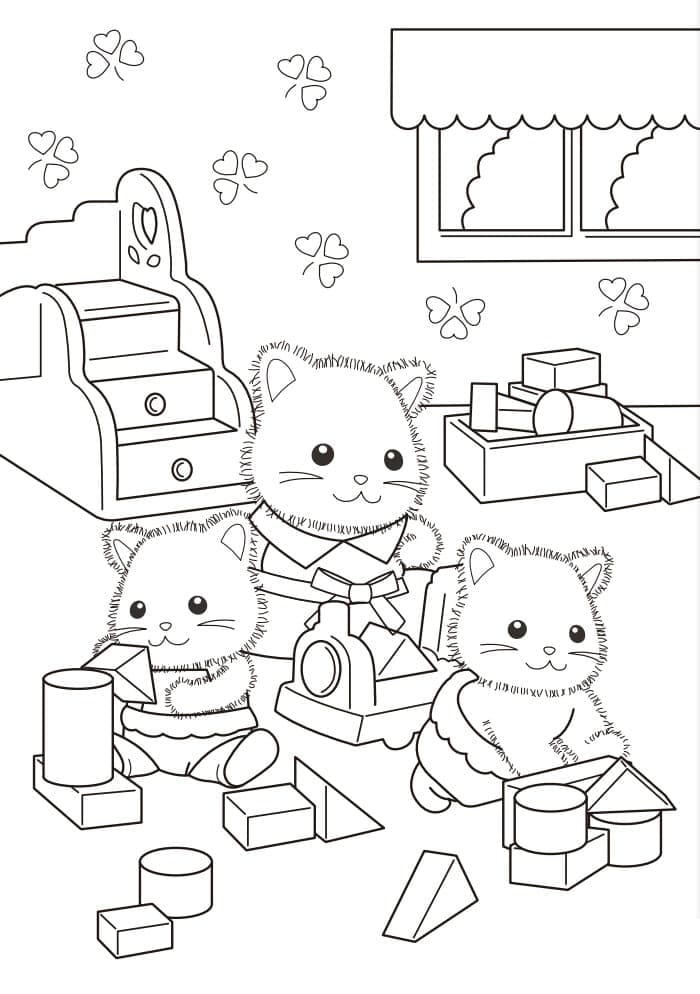 Desenho deSylvanian Families 10 para colorir