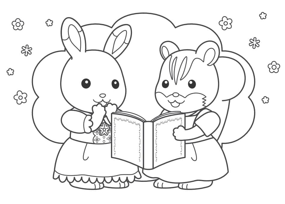 Desenho deSylvanian Families 12 para colorir