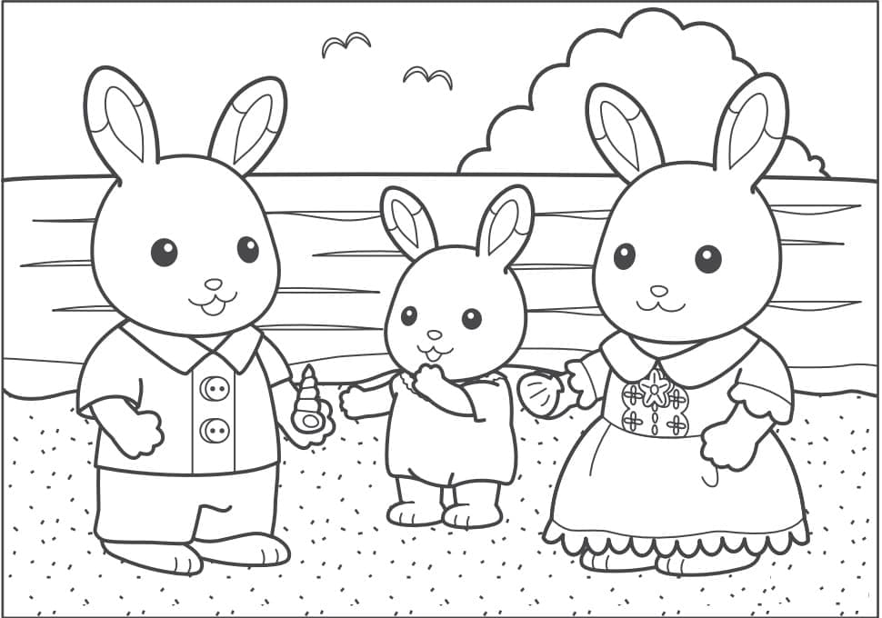 Desenho deSylvanian Families 13 para colorir