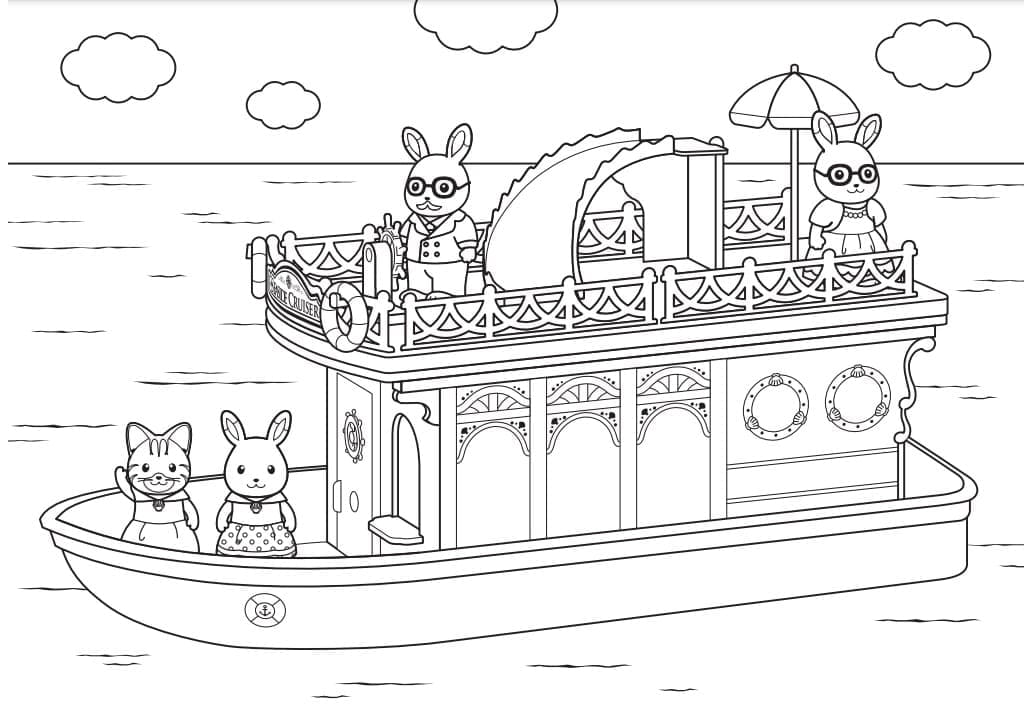 Desenho deSylvanian Families 15 para colorir