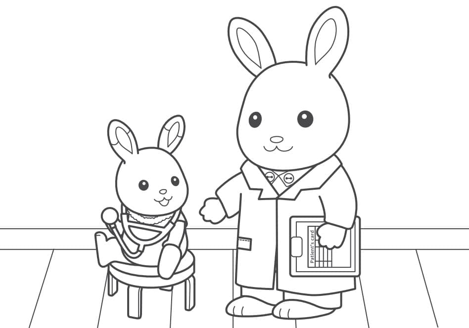 Desenho deSylvanian Families 16 para colorir