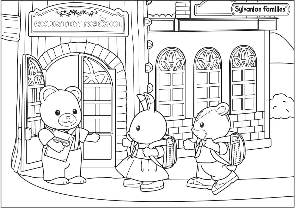 Desenho deSylvanian Families 18 para colorir