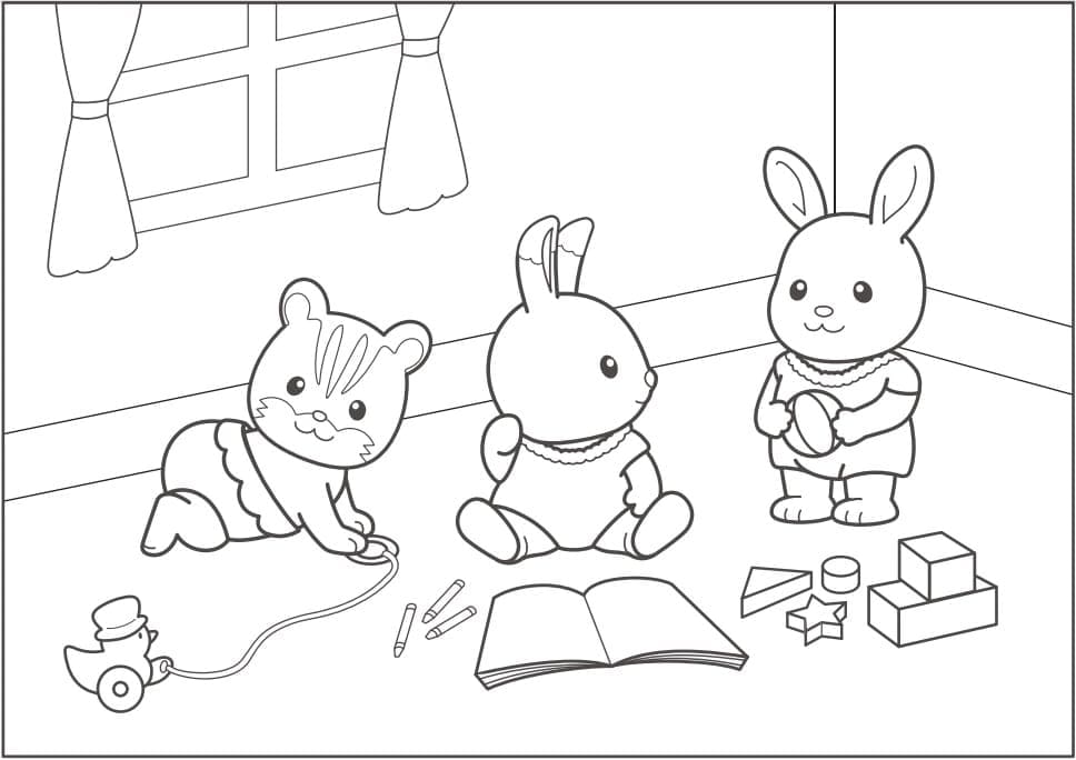 Desenho deSylvanian Families 19 para colorir