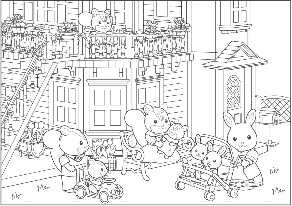 Desenho deSylvanian Families 21 para colorir