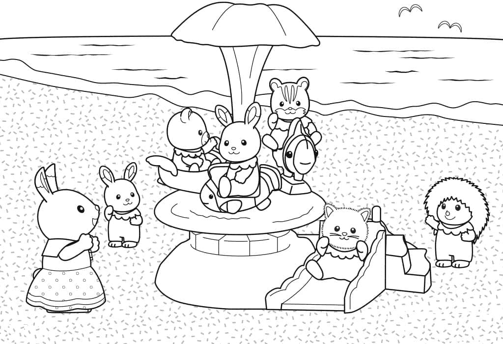 Desenho deSylvanian Families 22 para colorir