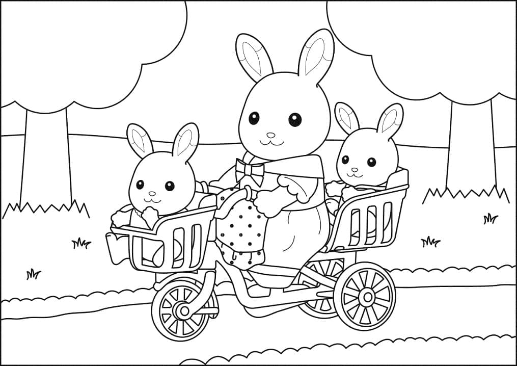 Desenho deSylvanian Families 24 para colorir