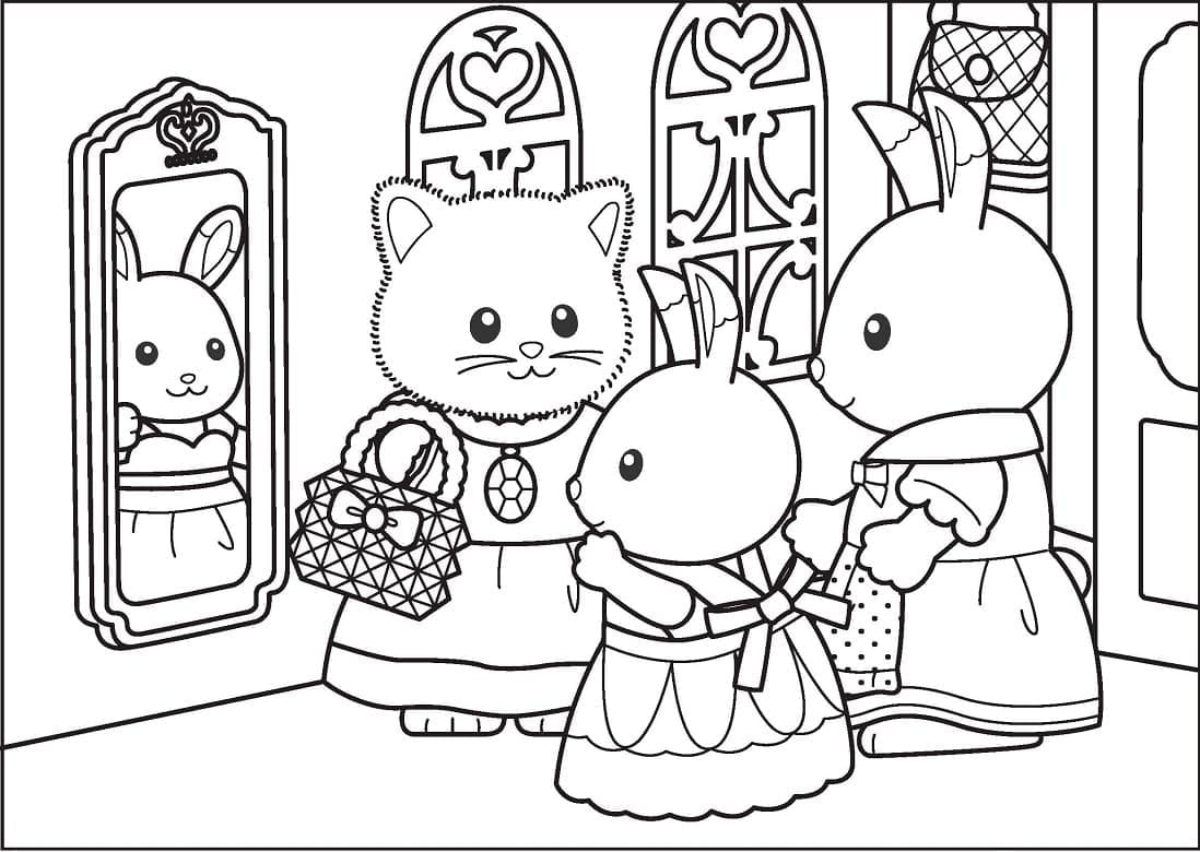 Desenho deSylvanian Families 25 para colorir