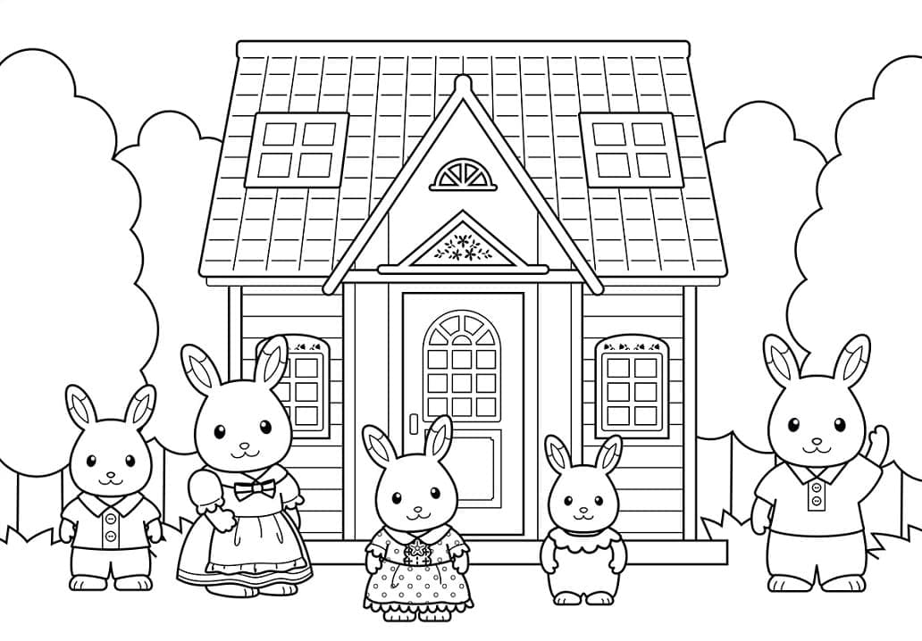 Desenho deSylvanian Families 26 para colorir