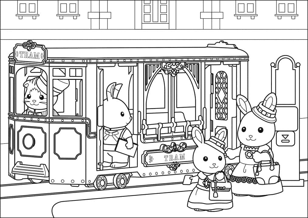 Desenho deSylvanian Families 5 para colorir