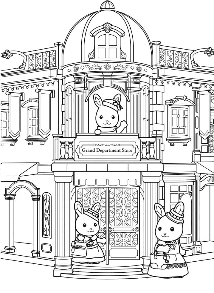 Desenho deSylvanian Families 6 para colorir