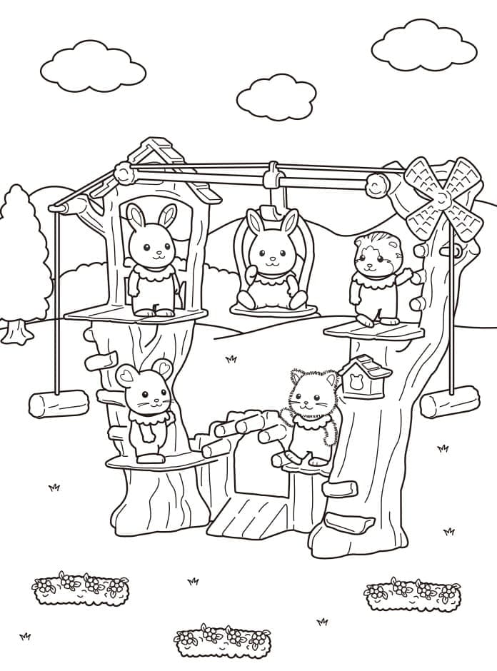 Desenho deSylvanian Families 8 para colorir