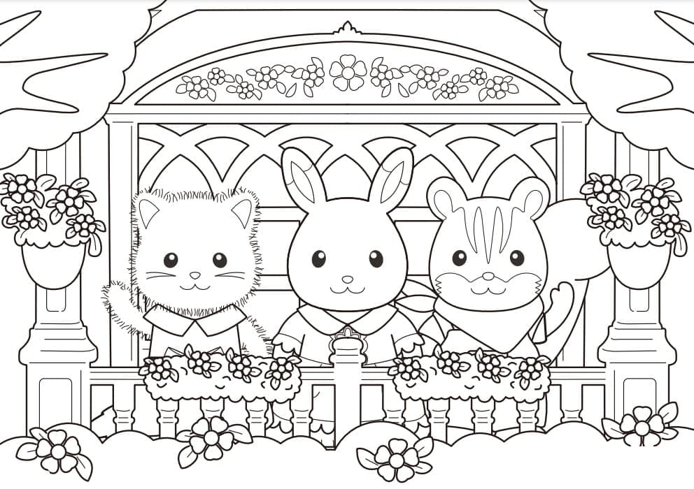 Desenho deSylvanian Families 9 para colorir