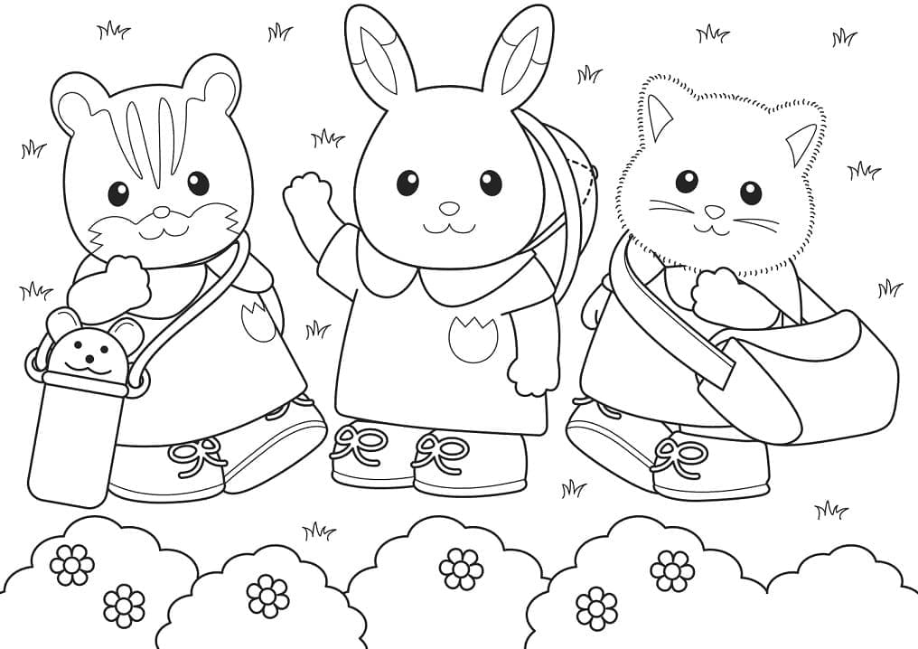 Desenho deSylvanian Families Grátis Para Crianças para colorir