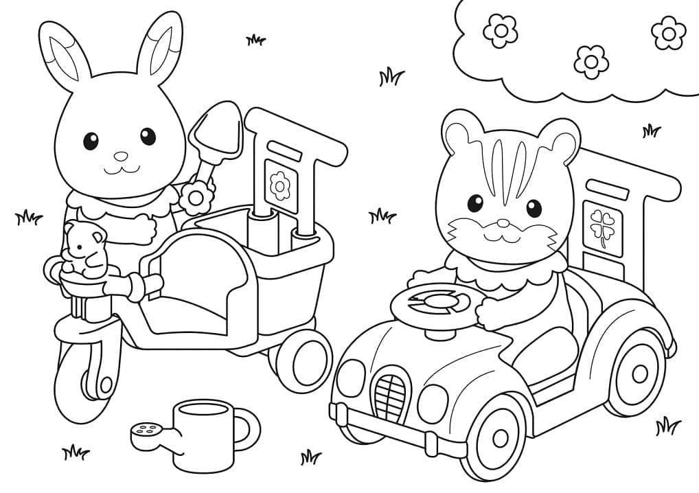 Desenho deSylvanian Families Grátis para colorir