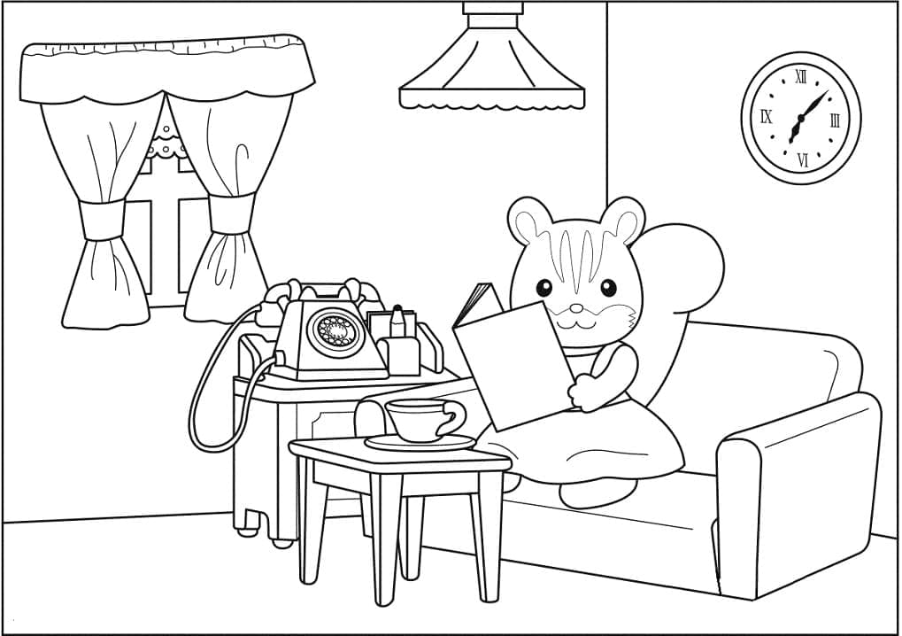 Desenho deSylvanian Families Imprimível para colorir