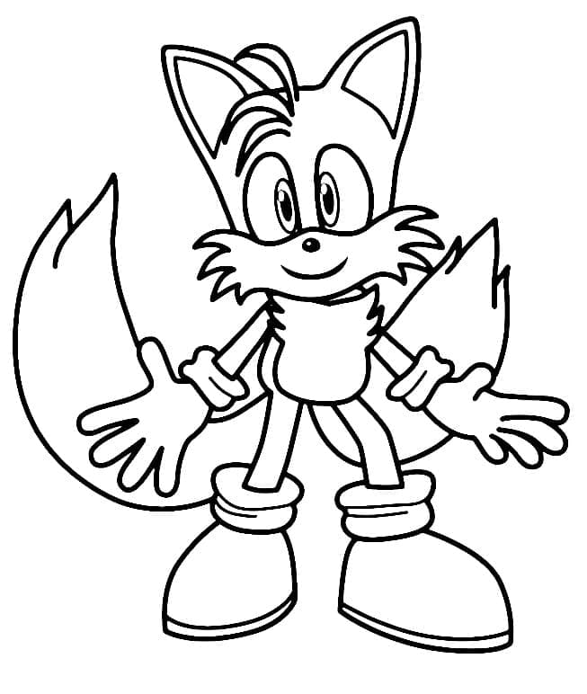 Desenhos de Tails para colorir